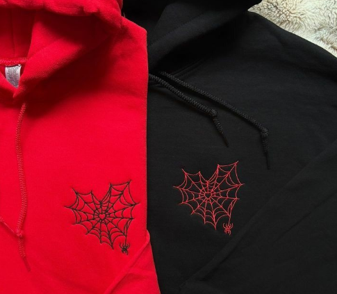Sudadera Corazon de Telaraña