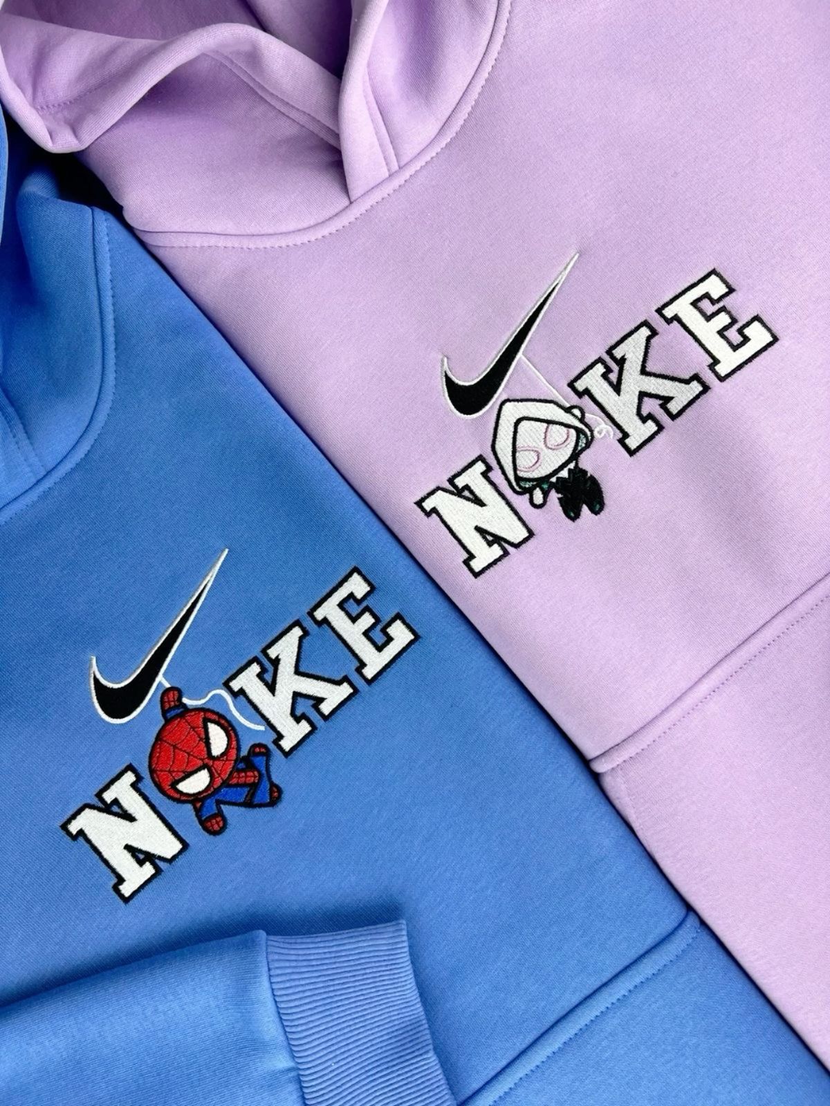 Sudadera Spider-man y Spider-gwen