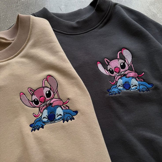 Sudadera Stitch y Angel