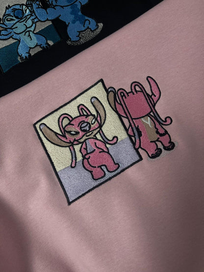 Sudadera Stitch y Angel